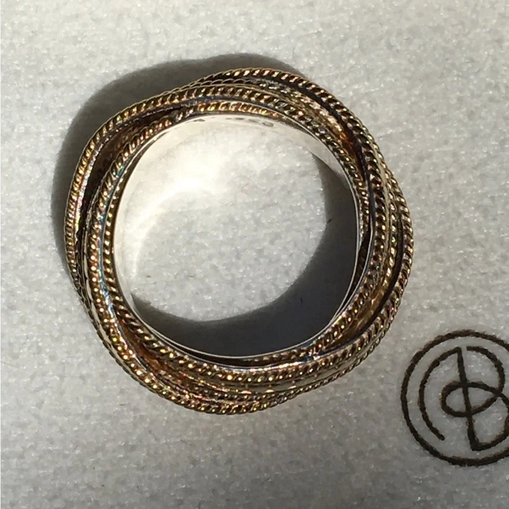 Anna Beck Twist Ring 925 18k GP